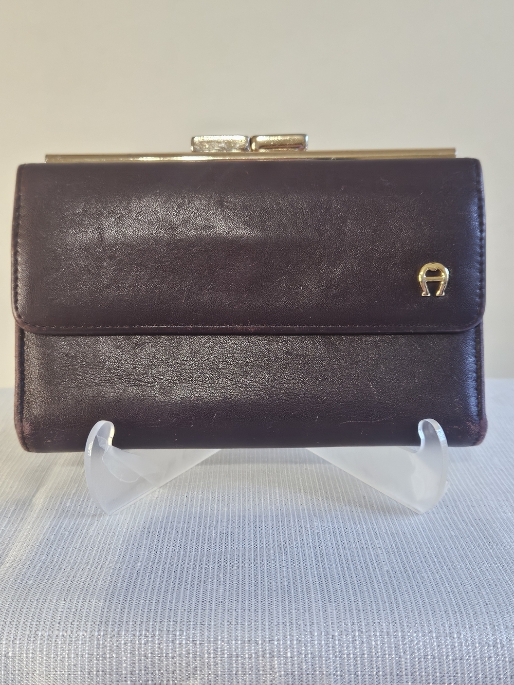 Etienne Aigner Wallet with Gold "A" Accent - Picture 10 of 12
